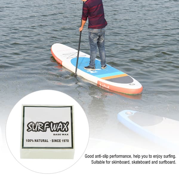 Högkvalitativ halkfri surfvax Surfbräda Skimboard Skateboard Vaxer (vit)
