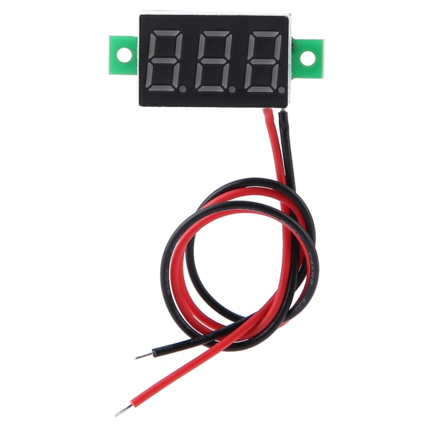 Digital voltmätare 0,36 tum tvåtråds DC 2,5-30V Digital LED-display spänningsmätare (röd)