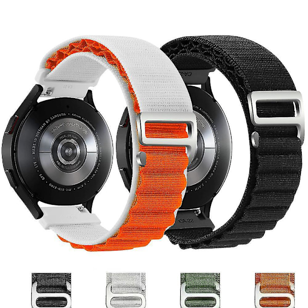 Coros Pace 2 / Coros Apex 42mm Nylon Justerbart Armbandsur - Vit/Rosa