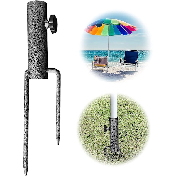 Parasoll Jordspyd Peg Paraply Strandparaply Sandanker Parasoll Stake Jern Paraplystativ Parasolltilbehør Fiksering