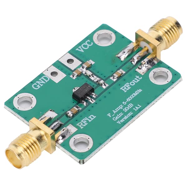 RF Effektforstærker Modul Ultrabredbånds Elektronisk Komponentkort 5M-6GHz Forstærkning 20dB