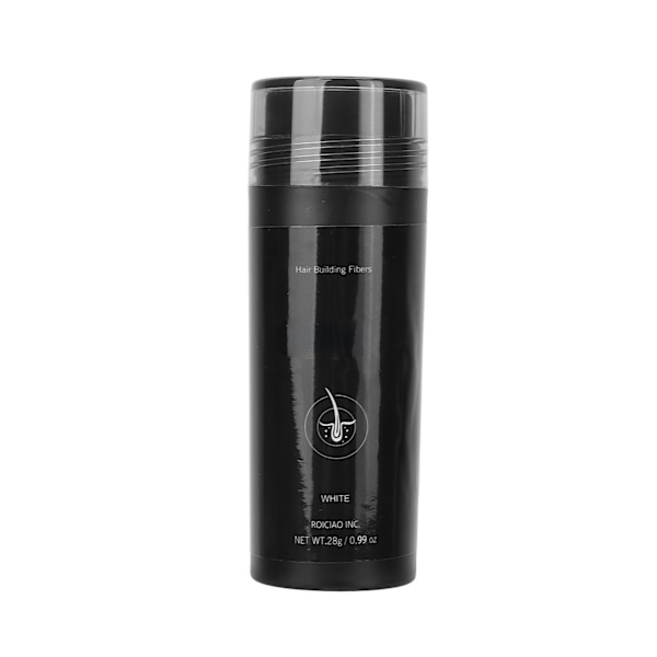 Bärbar hårbyggnadsfiber Hår förtjockning fiberpulver Täck gles hår fiber spray 28gVit