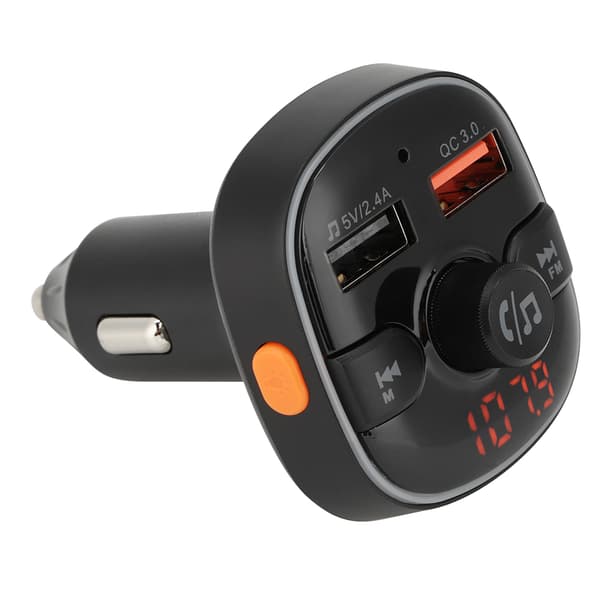 Bil Bluetooth Radio FM Transmitter Adapter Mp3 Afspiller Håndfri understøttelse af QC3.0 Oplader