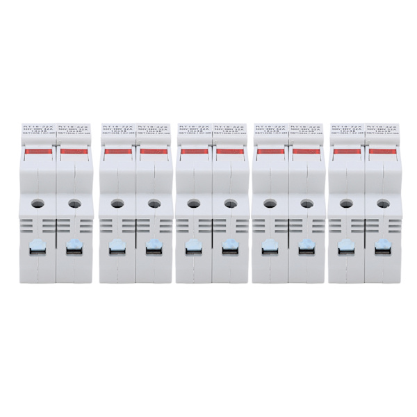 RT18‑32X Miniature-skinnemonteret sikringsholderbase med LED-indikator Elektrisk tilbehør 32A 500‑690V2P