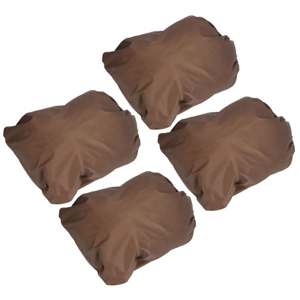4PCS Bilbackspegelskydd 190T Polyester Taffeta Kran Frostskydd Brun