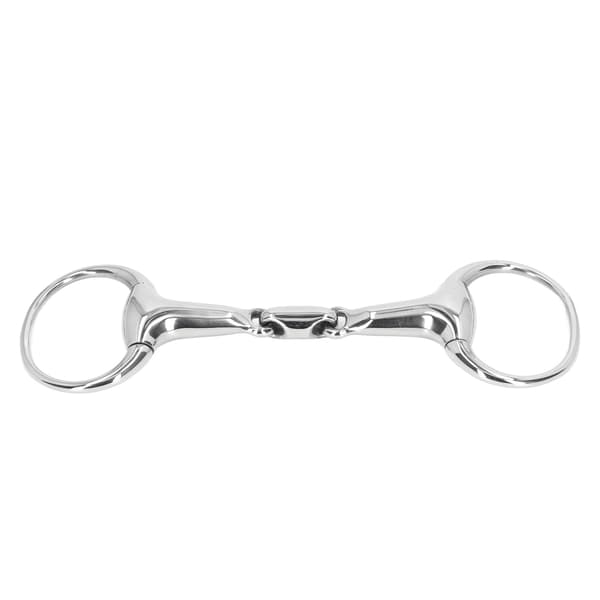 Häst Gag Ring Snaffle Bett Rostfritt Stål 125mm Löst Ovalt Länk Munstycke Hästträningsutrustning