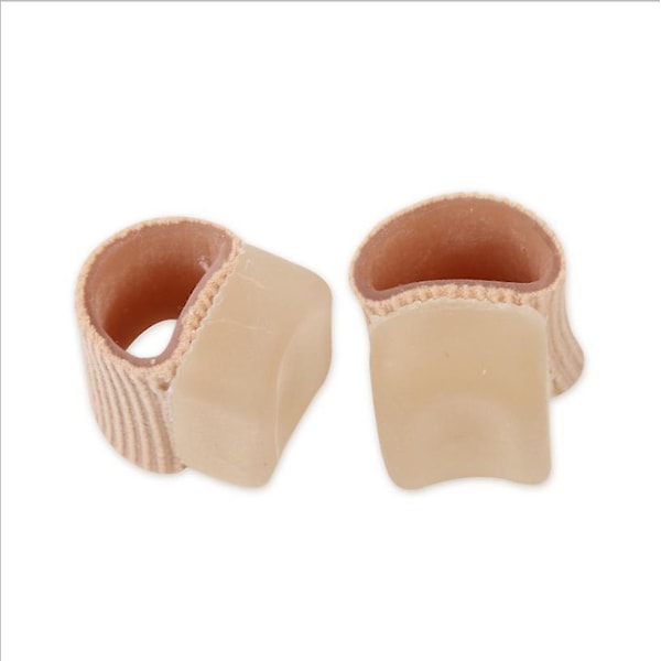 4-pack Silikon Gel Tåavståndare Hallux Valgus Korrigerare för Överlappande Tår Bekvämt Mjukt Gel Foder