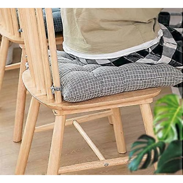 43 x 8 cm Stolhynde med stropper, universelt betræk til havehynde i bomuld og linned, let