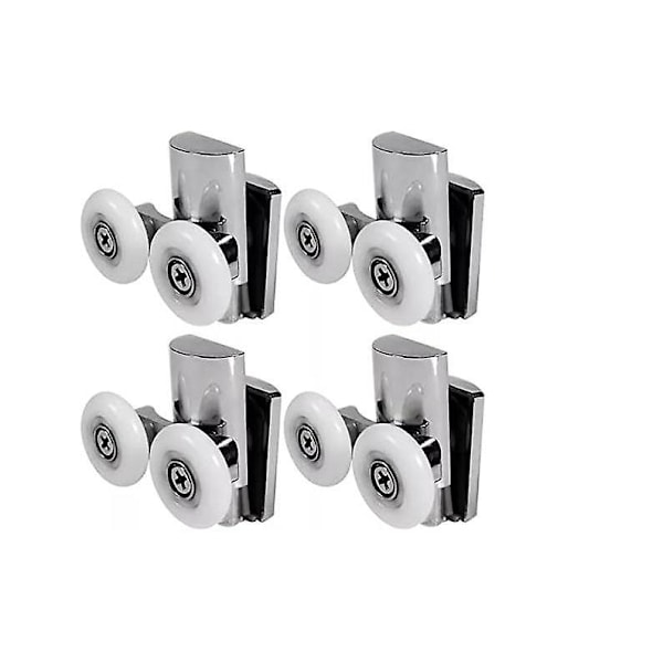 Glassdørruller for dusj - 23 mm øvre/nedre ruller for skyvedører til badekar