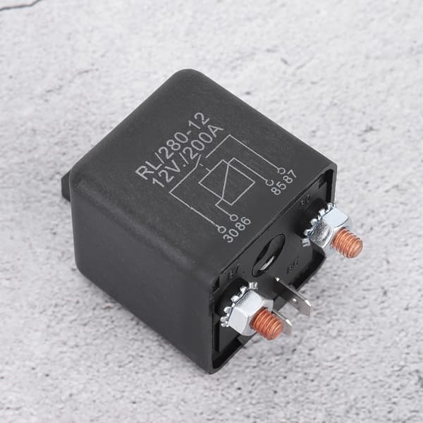 WM686 Bilstartrelä 12V 4-stift På/Av-relä Bil Kraftigt Startrelä RL180 200A