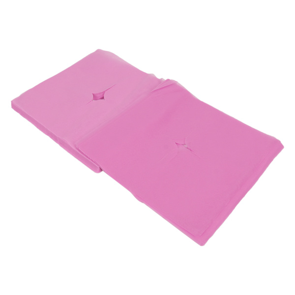 100 kpl kasvotuen cover reiän muotoilu Hyvä vettä imevä hengittävä kertakäyttöinen niskatuen cover kauneushoitoloihinPink