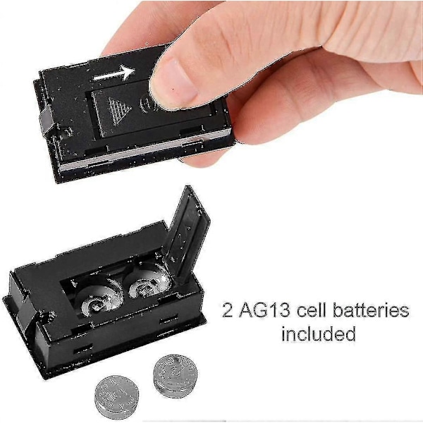 Mini Hygrometer 5-pakke - Lille digitalt termometer LCD-skærm til indendørs brug