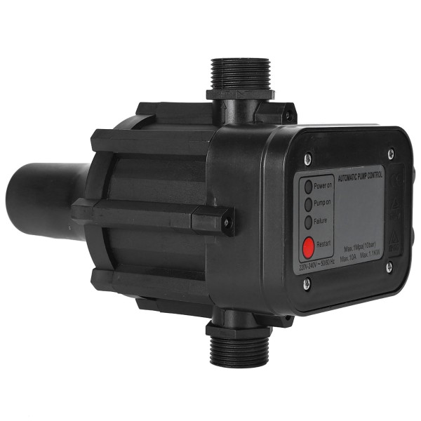 220V sort selvansugende vandpumpe trykkontakt Automatisk trykregulator