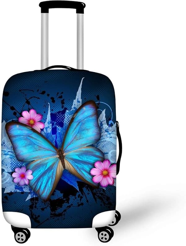 Blue Butterfly Luggage Cover Applicable for 26-30 inch Suitcase L