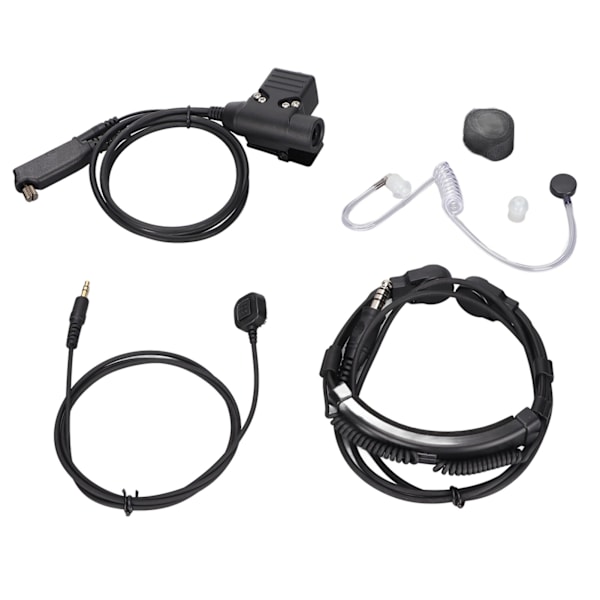 U94 PTT med fingermikrofon PTT 7,1 mm infällbar halskontroll headset för Sephora Stp8000 Stp8030 Stp8035