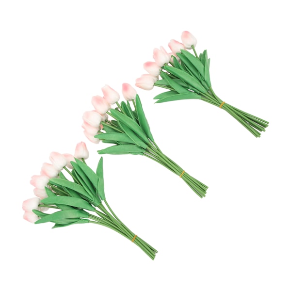 30 st konstgjorda tulpaner blommor innovativ simulering handgjorda PU falska tulpaner för hem bröllopsfest dekor persika rosa