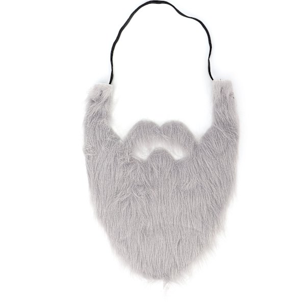 Halloween Party Fake Skägg Kostym Ansiktsbehandling Falsk Beard Man Fake Whisker för Party Supplies Grå