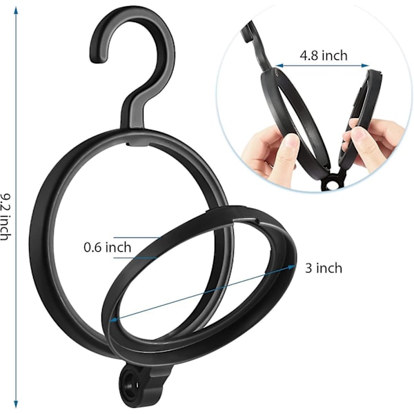 Hängande perukhållare, peruktork, 3-pack