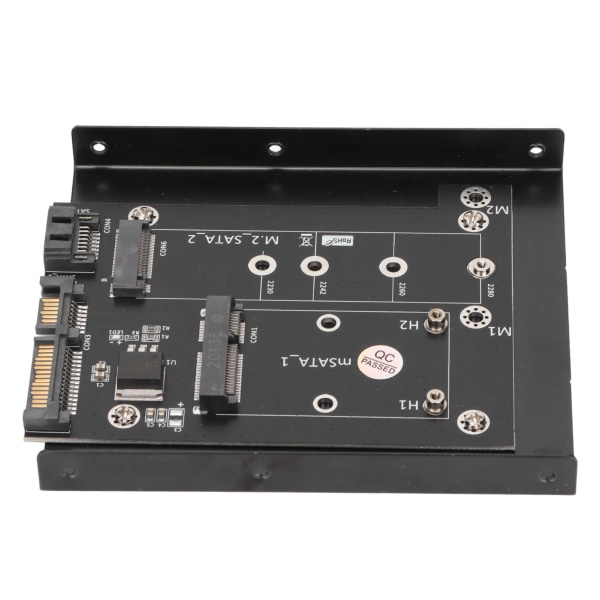 SATA Adapter 2 i 1 MSATA/M2 NGFF SSD til Dual Port SATA3 Converter med 3,5" harddiskunderstøttelse Computertilbehør