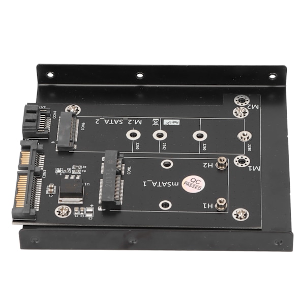 SATA-sovitin 2 in 1 MSATA/M2 NGFF SSD-kaksiporttinen SATA3-muunnin, jossa on 3,5 tuuman kiintolevytuki tietokonetarvikkeet