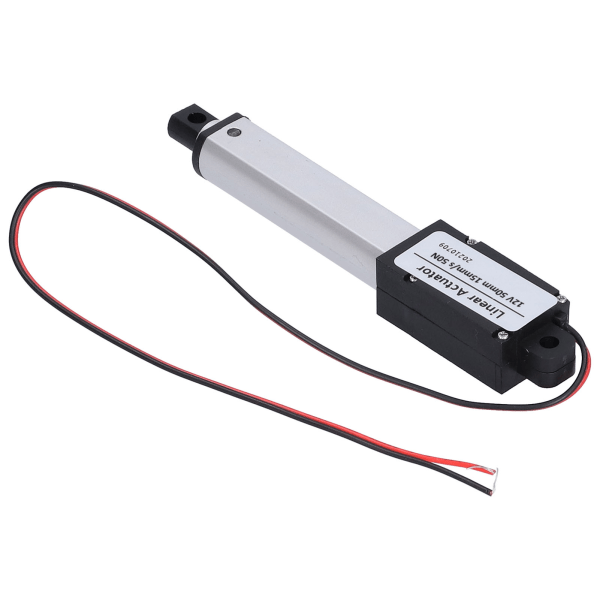 Lineær aktuator 50 mm slaglængde DC 12V lav støj intern grænseafbryder Mini lineær bevægelse aktuator til automobilindustri15 mm/s-50N