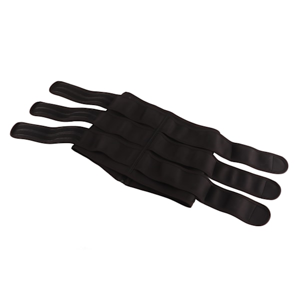Midjetränare Polyester Dragkedja Unisex Multifunktionell Midjebandage Wrap för Sport Svart M
