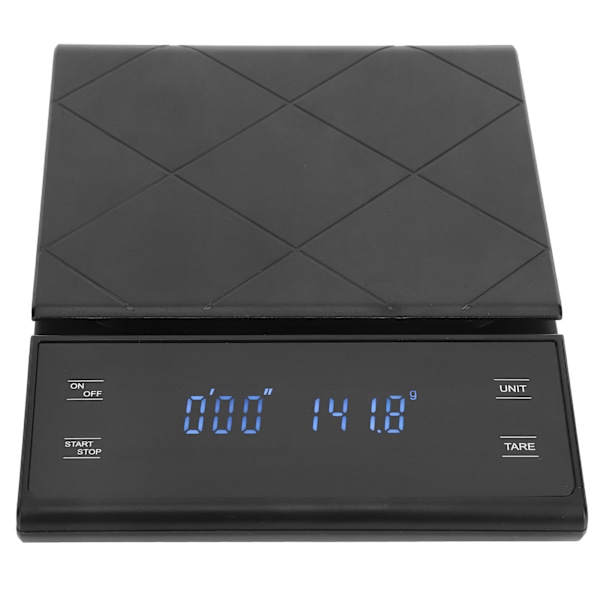Elektronisk kaffevåg Digitala köksvågar med timer LCD-display 0,1g-3kg