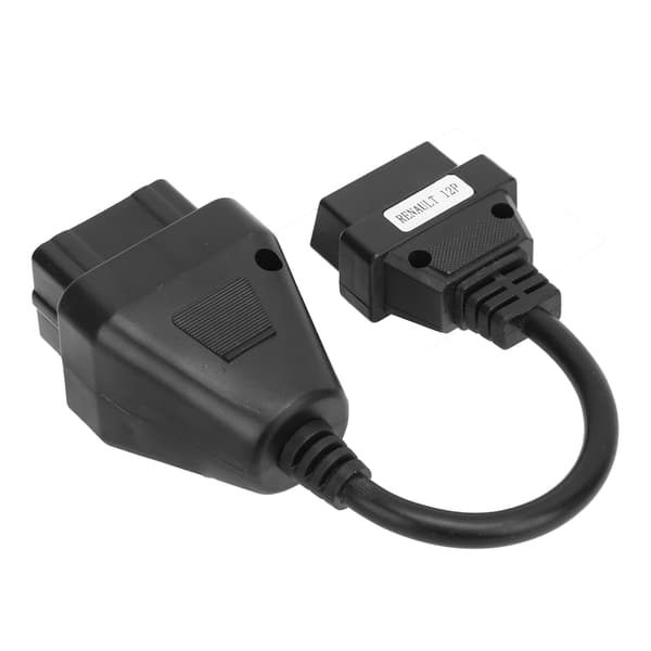 Professionel OBD2-adapter 12-ben til 16-ben bil diagnostisk forlængerkabel
