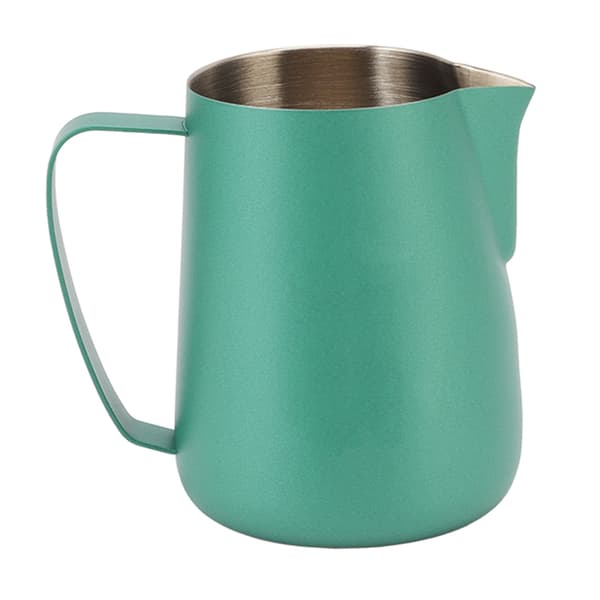 420 ml/14 oz kaffeskummerkop i rustfrit stål, multifunktionel kaffemælkeskummerkande, grøn