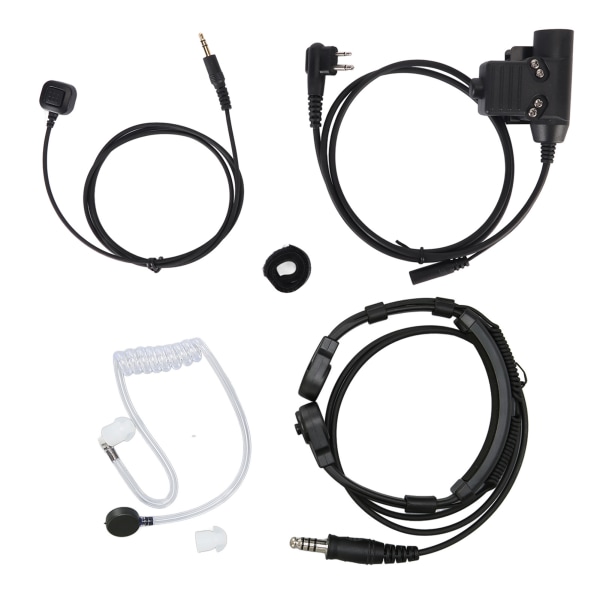 Halsmikrofon ørestykke 7,1 mm plugg med finger PTT bærbar for MOTOROLA GP88 GP300 GP3688 DEP450 EP450