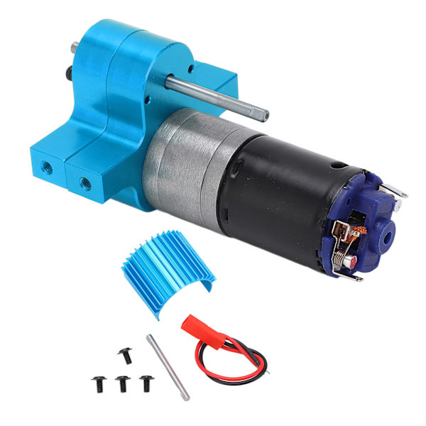 RC-växellåda Metal Speed ​​Change-växellåda med 370-motor för WPL C14 1/16 RC Military TruckBlue