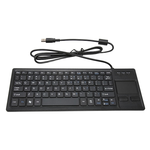 K 800 tastatur med touchpad kablet ultra tynd mini kompakt touch tastatur med HUB-funktion