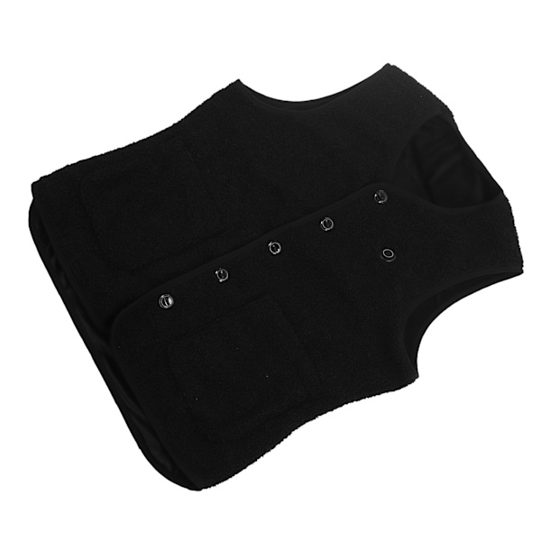 Lämmitetty liivi miehille ja naisille, 3 lämmitystasoa, 16 lämmitysaluetta, sähkölämmitysliivit, USB-ladattava talveen ulkoiluun, musta, 2XL