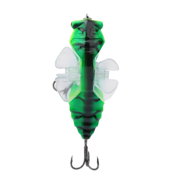 Hard Fish Lure Bionic Cicada Shape fiskebete med roterande snurrar Propeller Diskantkrok 7,5 cmY238-5