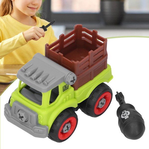 Lasten purkuauto DIY-kokoonpanomalli, opettavainen lapsen syntymäpäivälahja, kuljetusajoneuvo