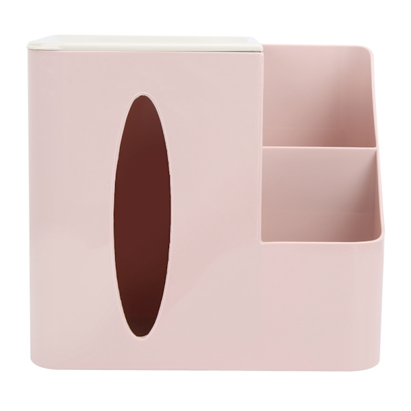 Multifunktionell fjärrkontrollförvaringsbox för vardagsrummet (rosa)