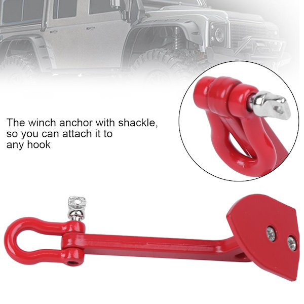 1/10 RC-auto Metalen lieranker Aarde Grond Decoratie Gereedschap Geschikt voor Axial SCX10 D90 HPIRed