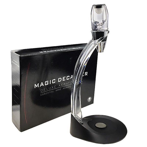 Deluxe magisk vinkaraffel med stativ, base og filtre