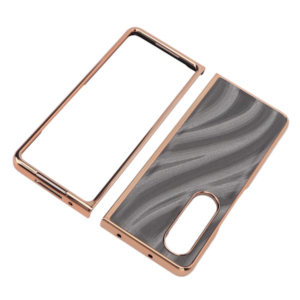 Phone case Nano galvanisering Repsäkert Galaxy Texture Folding Cover för Samsung Galaxy Z Fold 4 Grey