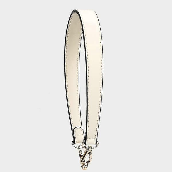 Genuine Leather Short Adjustable Bag Strap Replacement Handle for Handbags, Purses, Totes Beige Beige 36CM