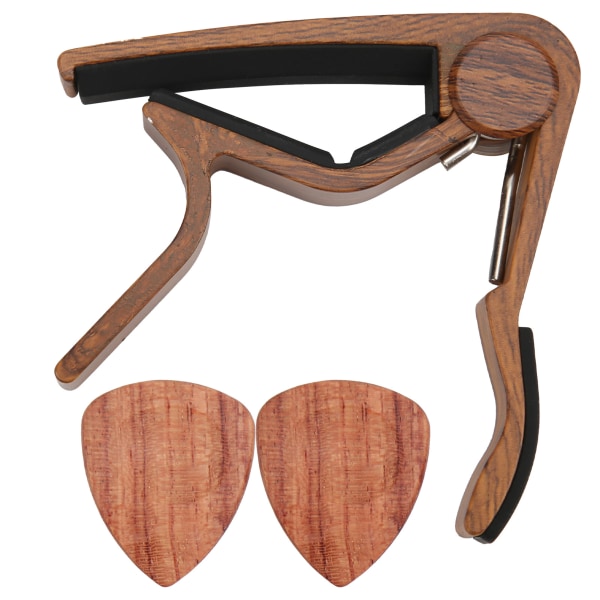 Akustinen kitara Capo massiivipuusta silikageelipuristin ergonomia ja 2 nappia basso ukulele viululle