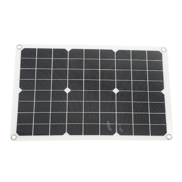 Solcellepanel Kit Monokrystallinsk Høj Konverteringshastighed Dual USB Interface Output DIY Solcellepanel til Vandreture Camping 20W 5V