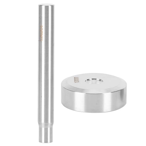 Die Punch Tool Dobbeltsidig Lær Rivet Setter Kit Sett Metall for DIY Lærhåndverk 10mm