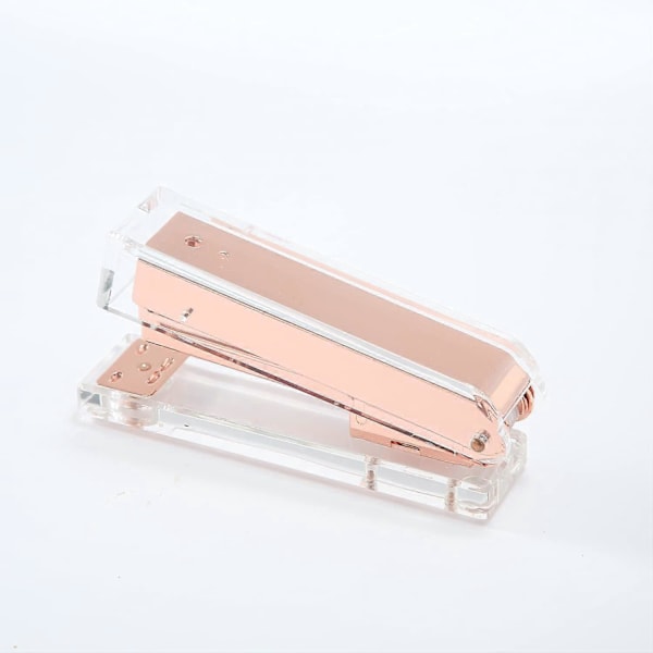 Akryl rosegull stiftemaskin, transparent metall stiftemaskin, klassisk moderne design standard stiftemaskin (rose