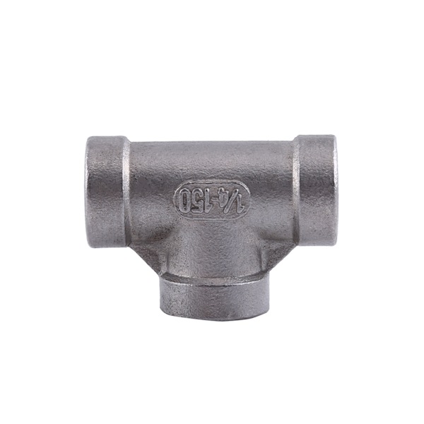 Splinterny T-shirt 3-vejs hungevind rørfittings rustfrit stål SS 304 (1/4" 37 mm)