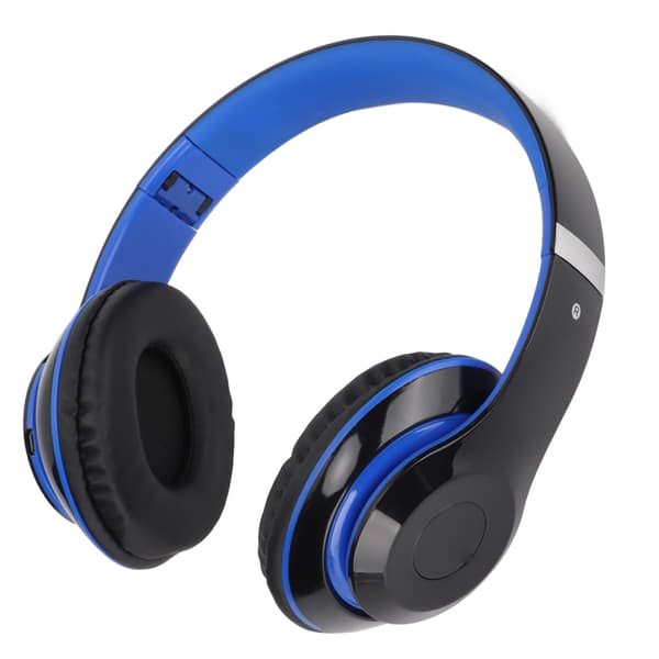 S6 HIFI Stereo Headset Bluetooth Headset Vikbart Musikheadset med Mikrofon för Mobiltelefon Surfplatta Blå