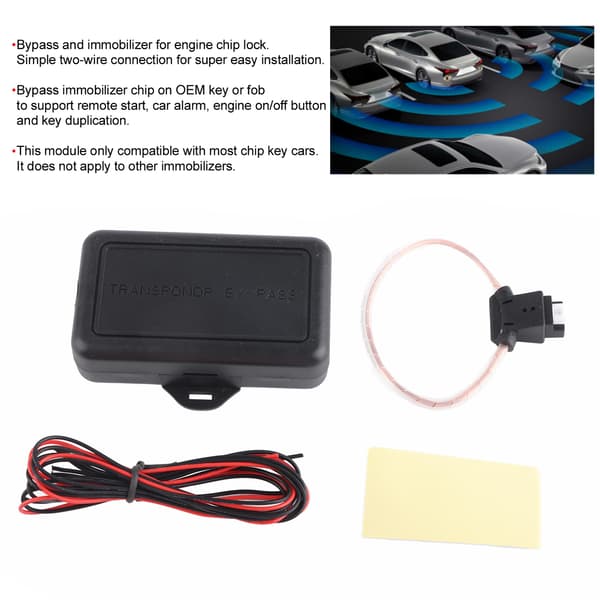 Bil Immobilizer Bypass Modul Chip Nøglefrigivelse til Fjernstart Stop 12V Universal