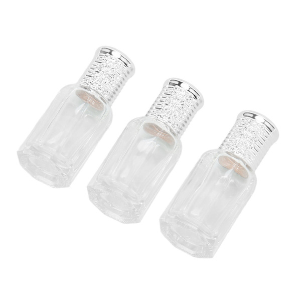 3st påfyllningsbar parfymdimma spray 10ml Cover Klart glas Tomma doftdoftflaskor