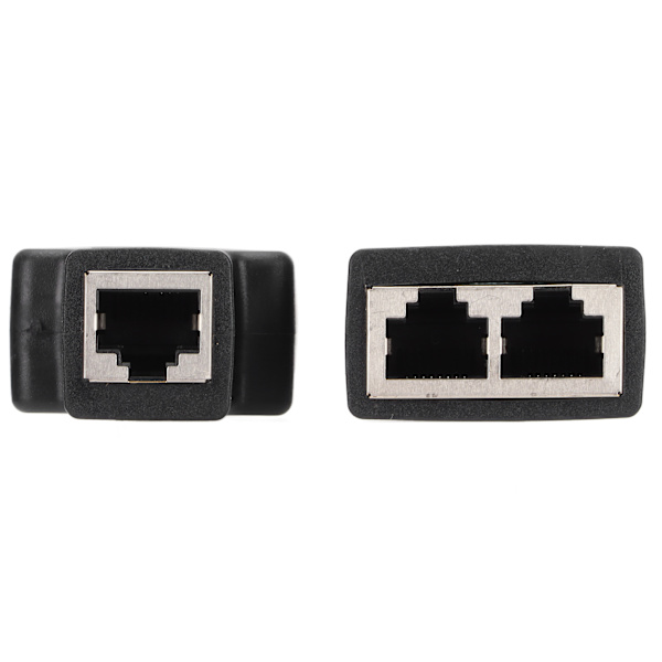 2 stk RJ45 Ethernet-splittere 1 til 2-veis Ethernet-svitsjer for ruter TV-boks Videokamera datamaskin