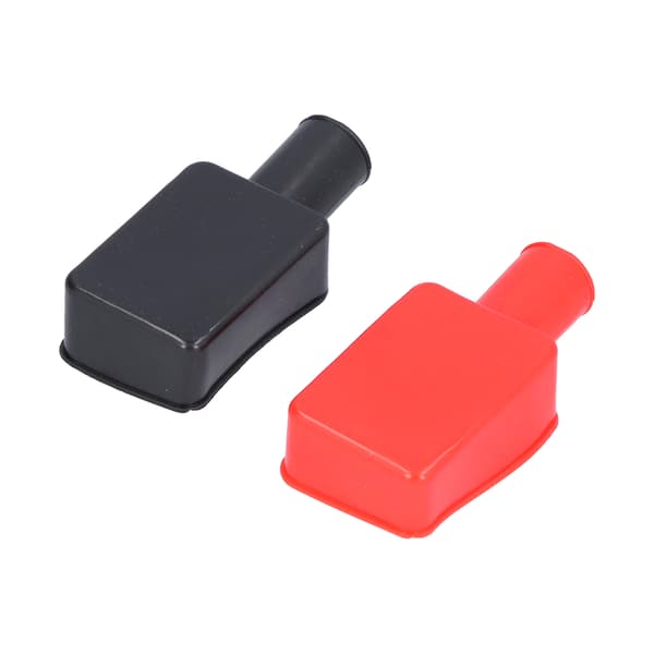 2 stk. batteripoldeksler Gummi Positive Negative Stolpe Stud Isolerende Beskyttelseshette Universal